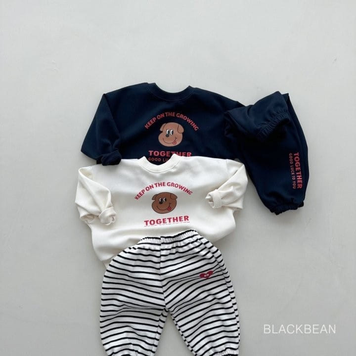 Black Bean - Korean Children Fashion - #childrensboutique - Lucky Top Bottom Set - 4