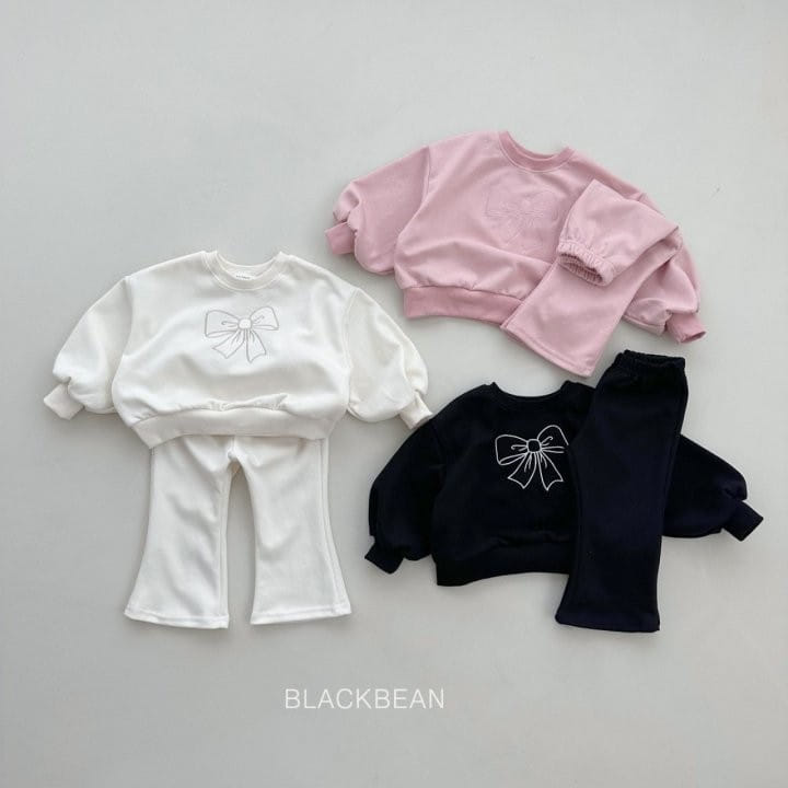 Black Bean - Korean Children Fashion - #designkidswear - Cream Top Bottom Set - 3