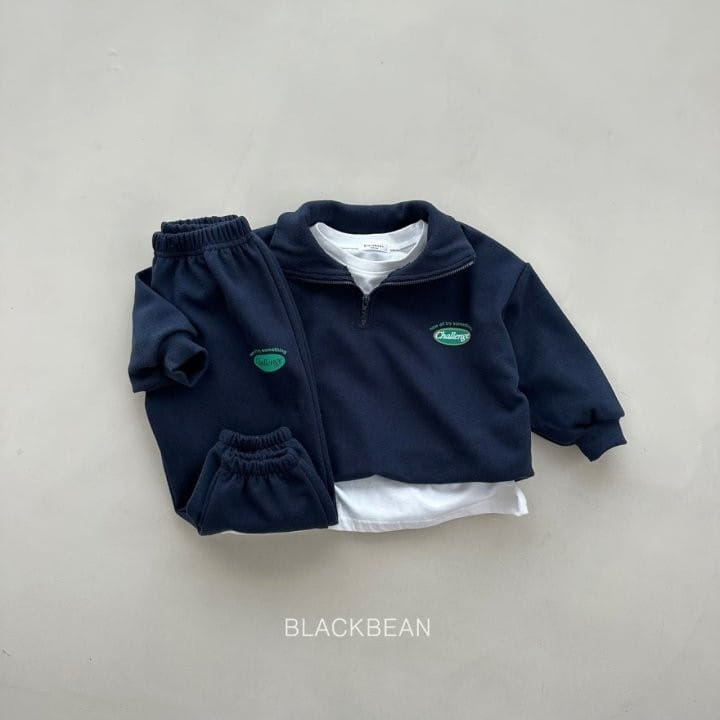 Black Bean - Korean Children Fashion - #fashionkids - Urban Top Bottom Set - 8