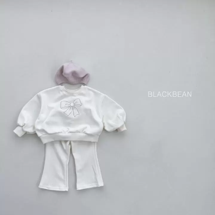 Black Bean - Korean Children Fashion - #kidsshorts - Cream Top Bottom Set - 6