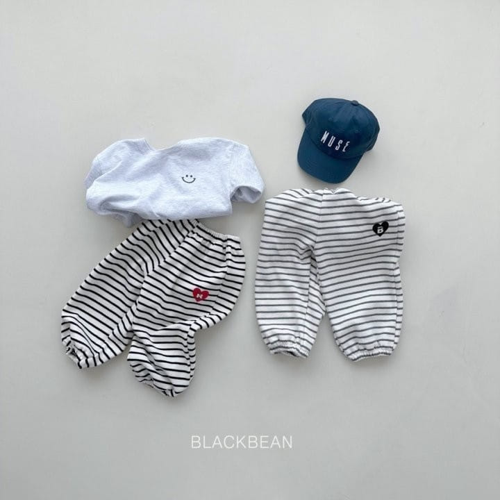 Black Bean - Korean Children Fashion - #kidsstore - Heart Pants - 3