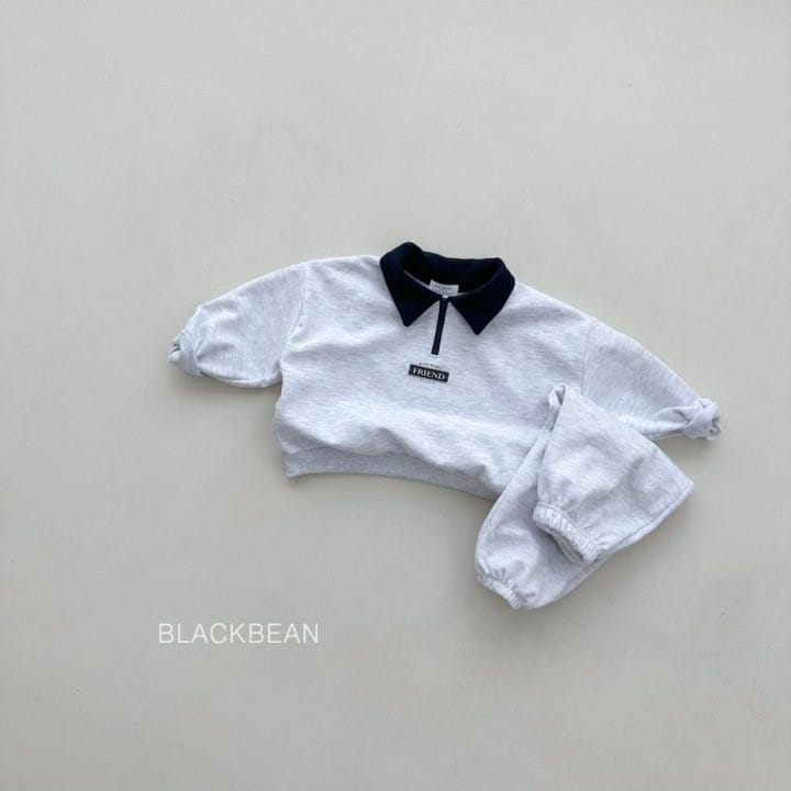 Black Bean - Korean Children Fashion - #stylishchildhood - Friend Top Bottom Set - 2