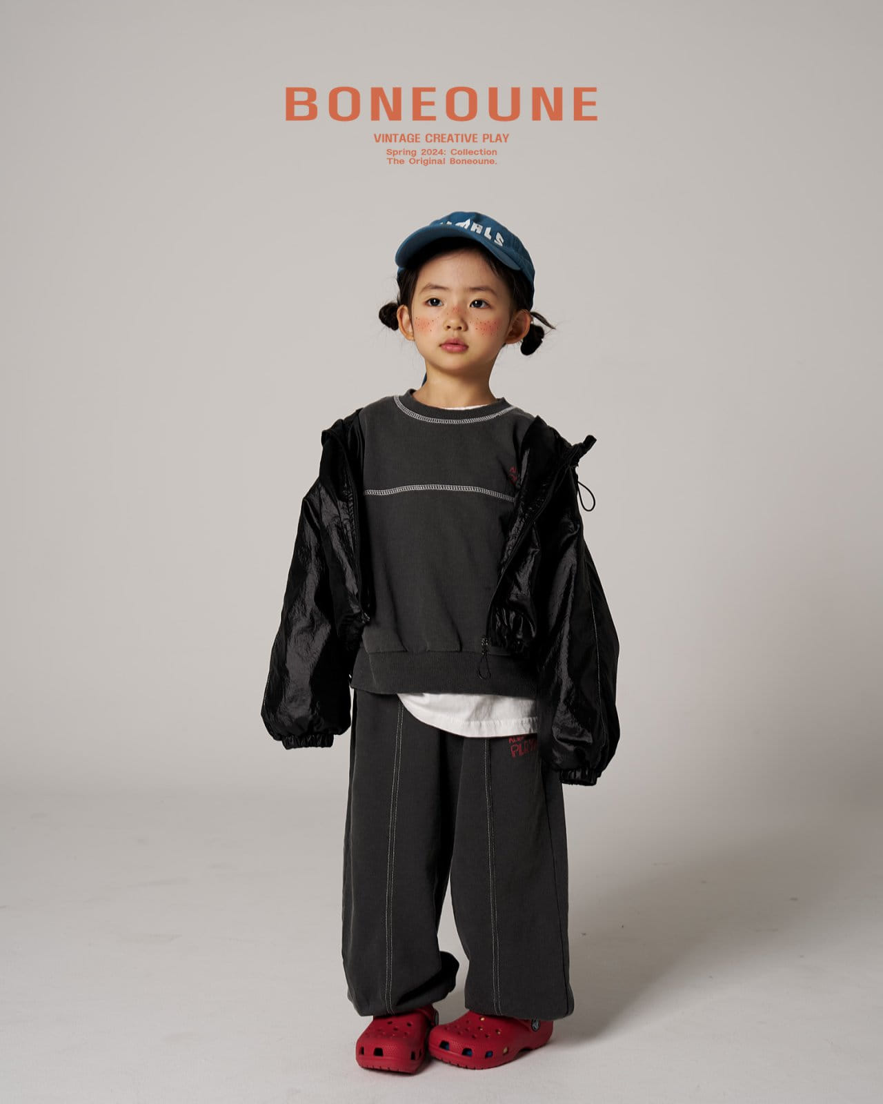 Boneoune - Korean Children Fashion - #childofig - Crop Pig Sweatshirt - 5