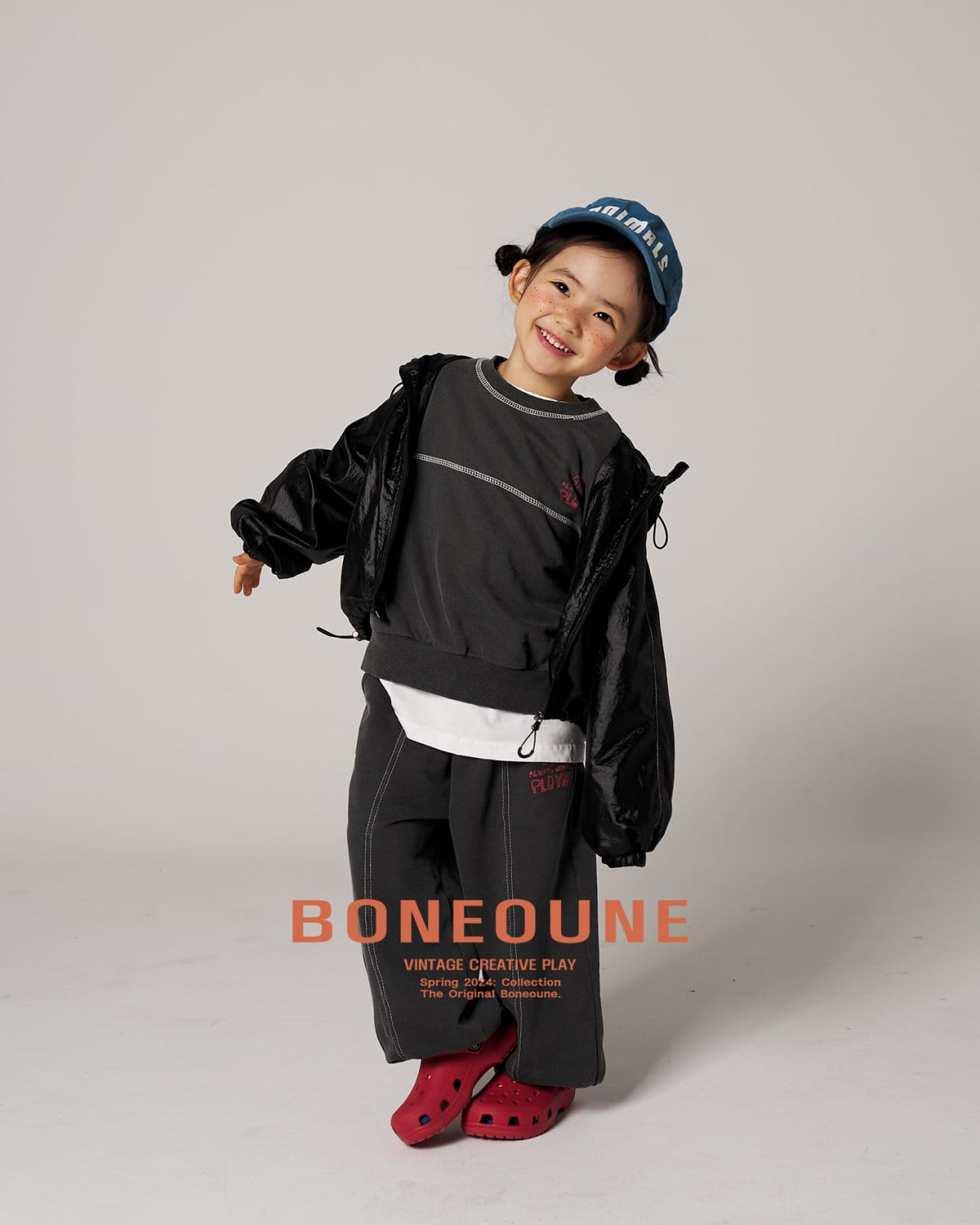 Boneoune - Korean Children Fashion - #childrensboutique - Crop Pig Sweatshirt - 6