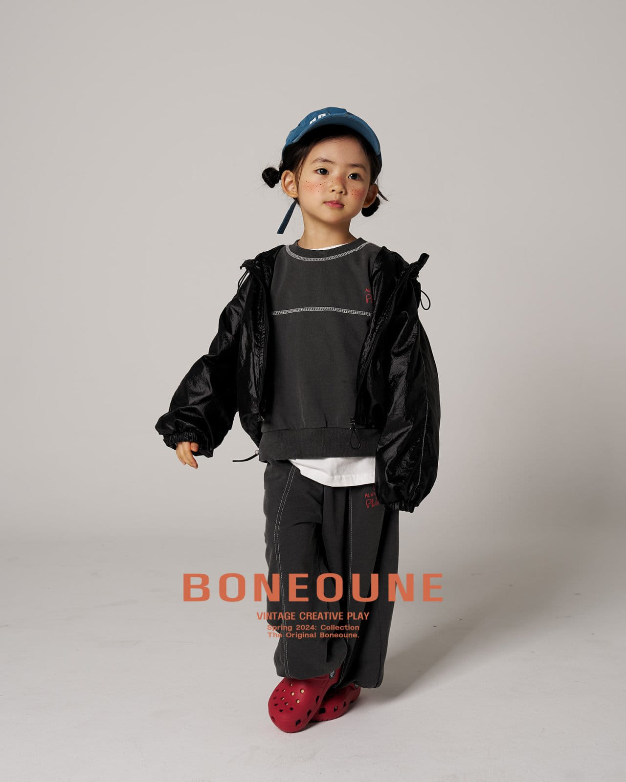 Boneoune - Korean Children Fashion - #discoveringself - Crop Pig Sweatshirt - 8