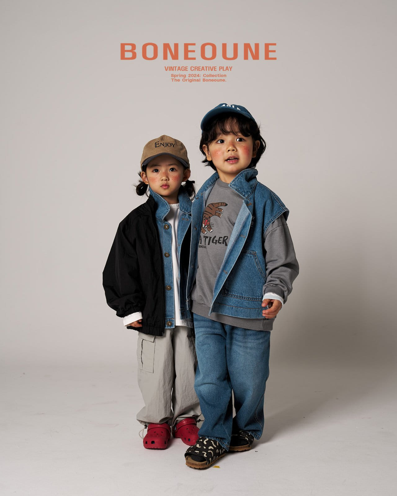 Boneoune - Korean Children Fashion - #kidsshorts - Y Tiger Sweatshirt - 5