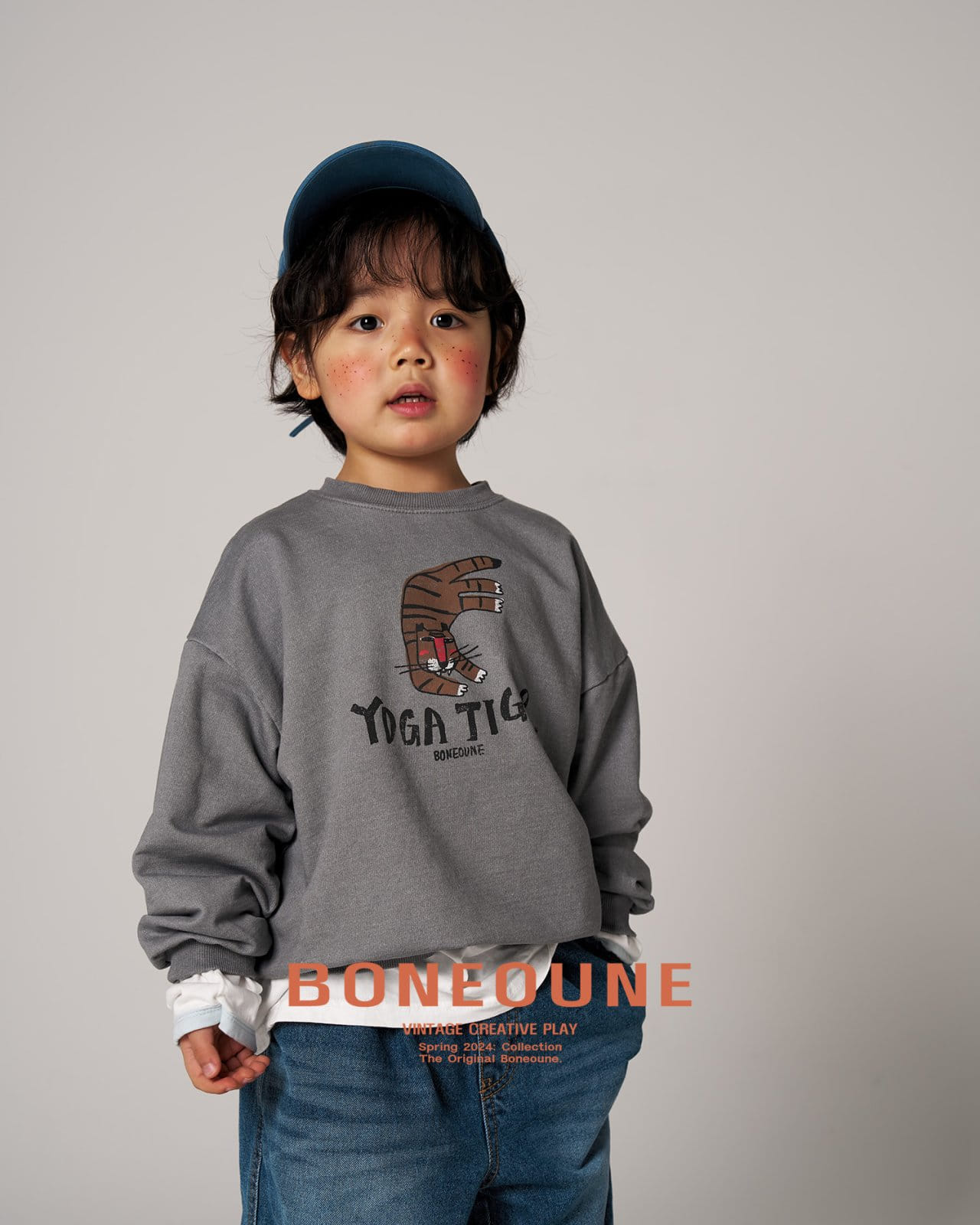 Boneoune - Korean Children Fashion - #littlefashionista - Y Tiger Sweatshirt - 9