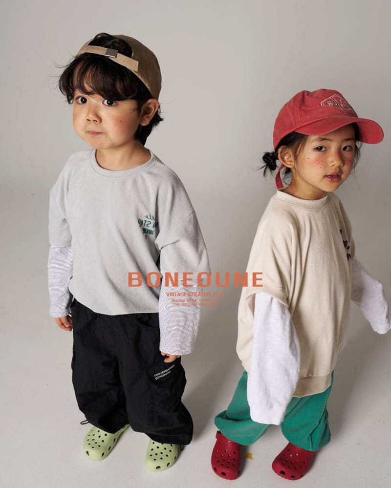 Boneoune - Korean Children Fashion - #littlefashionista - Layered Tee - 3