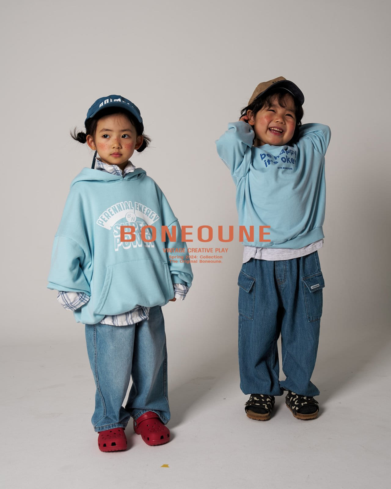 Boneoune - Korean Children Fashion - #littlefashionista - Soft Cargo  Denim Pants - 4