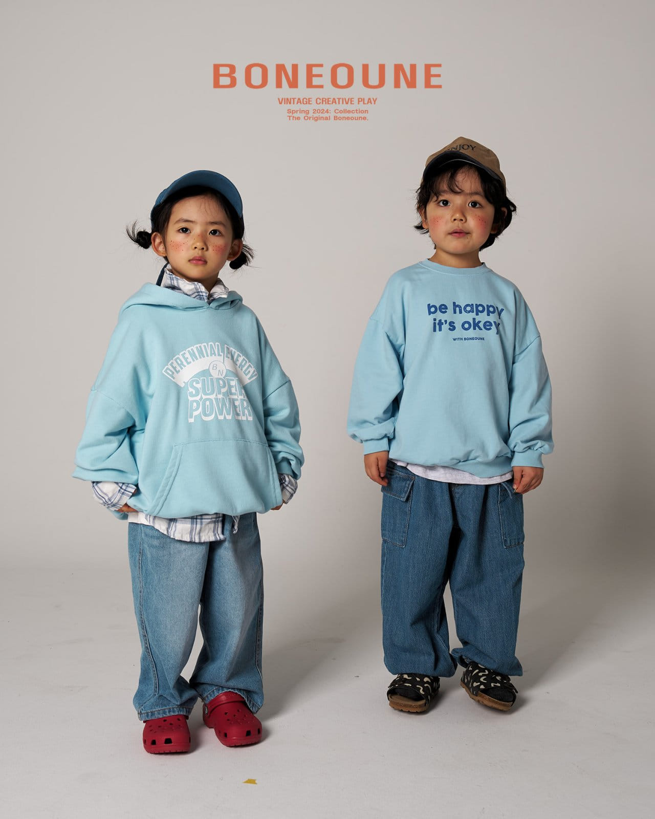 Boneoune - Korean Children Fashion - #minifashionista - Soft Cargo  Denim Pants - 5