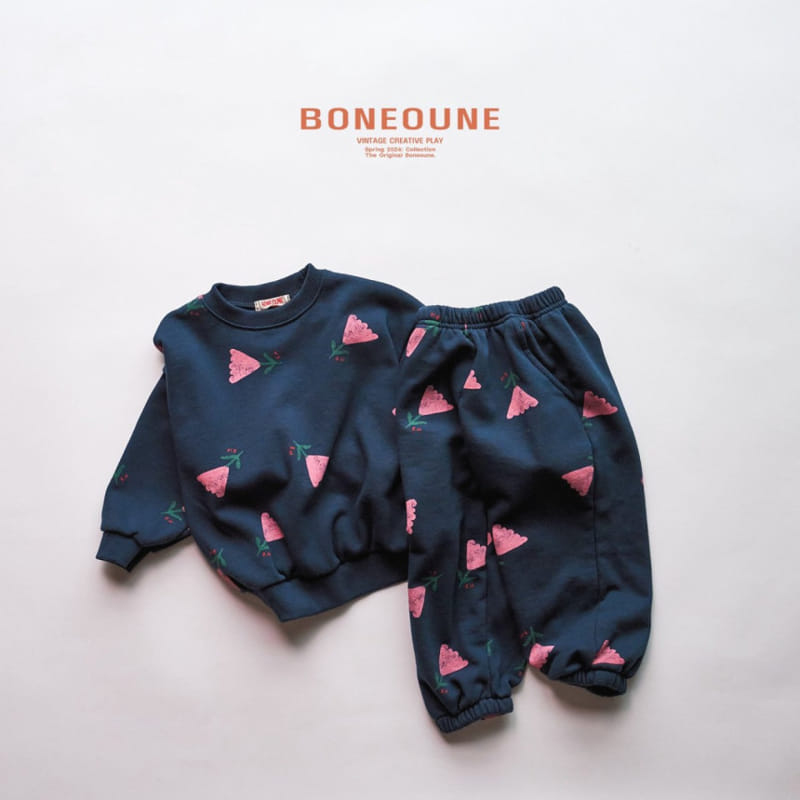 Boneoune - Korean Children Fashion - #prettylittlegirls - Triangle Flower Sweatshirt - 9