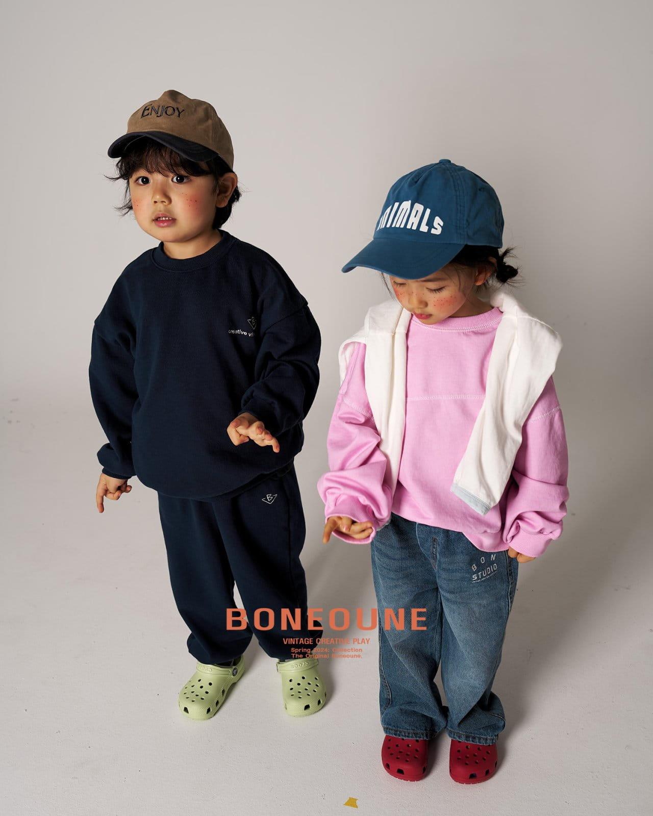 Boneoune - Korean Children Fashion - #toddlerclothing - Crop Pig Sweatshirt - 4