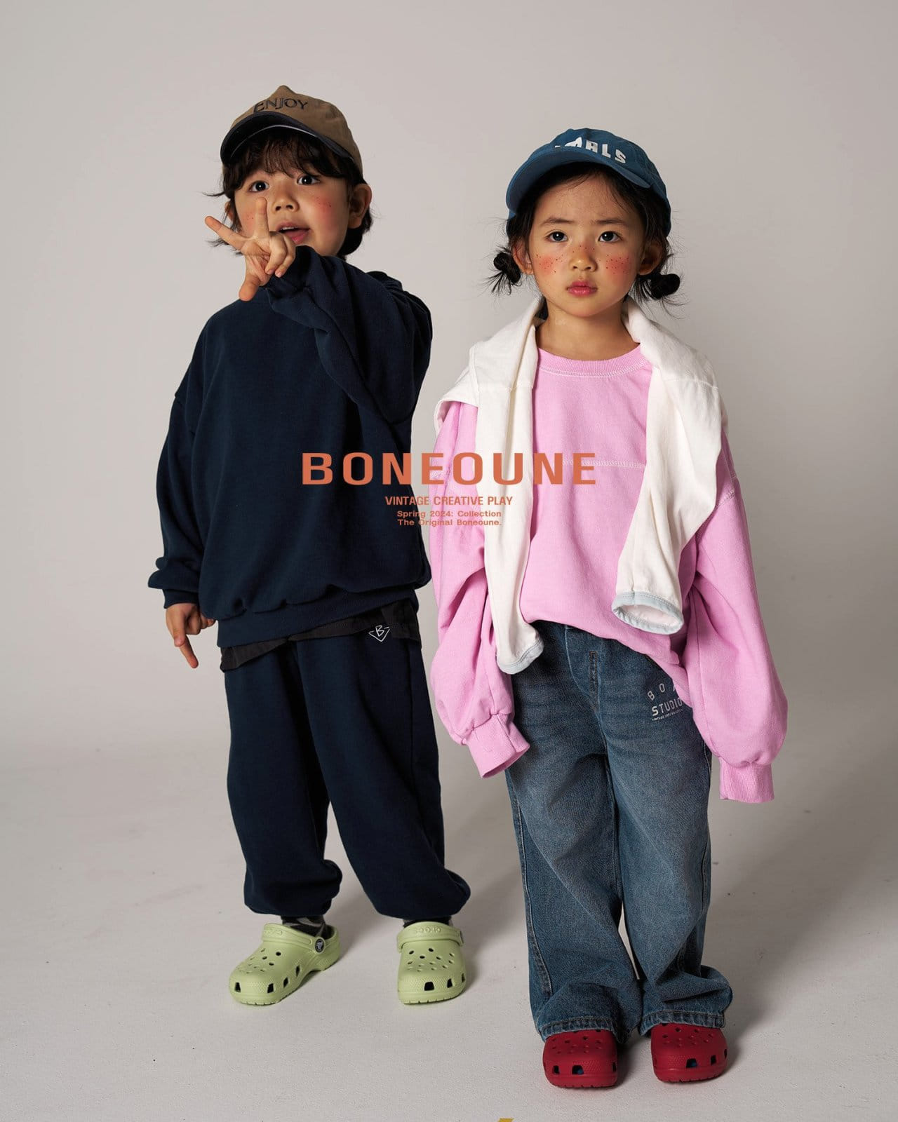 Boneoune - Korean Children Fashion - #toddlerclothing - Crop Pig Sweatshirt - 3