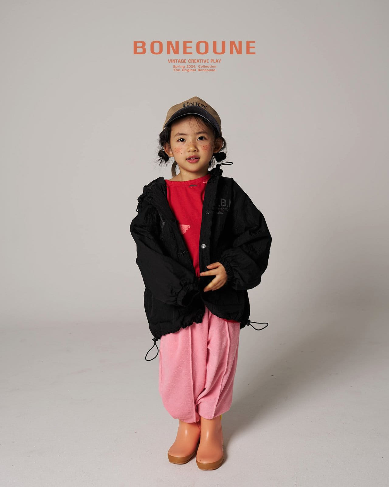 Boneoune - Korean Children Fashion - #toddlerclothing - Pintuck Towel Jogger Pants
