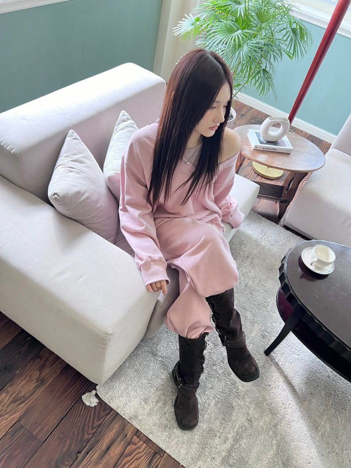 Bricklane - Korean Women Fashion - #thatsdarling - Ribbon Embroidery V-neck Sweatshirt - 8