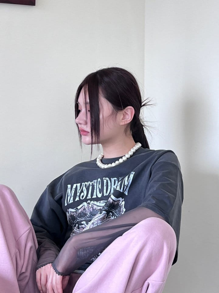 Bricklane - Korean Women Fashion - #womensfashion - Mystic Mesh Tee - 11