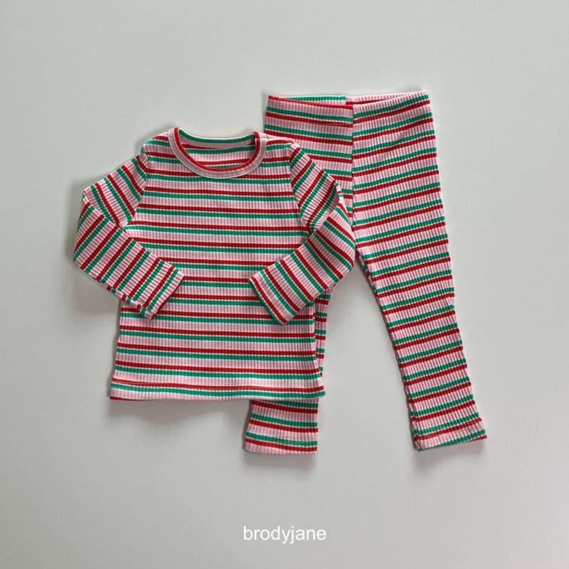 Brody Jane - Korean Baby Fashion - #babyboutique - Multi ST Long Sleeves Top Bottom Set - 6
