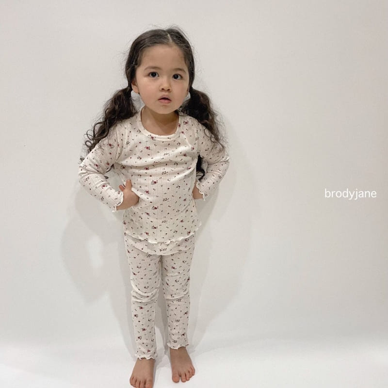 Brody Jane - Korean Baby Fashion - #babyclothing - Flower Eyelet Frill Top Bottom Set - 7