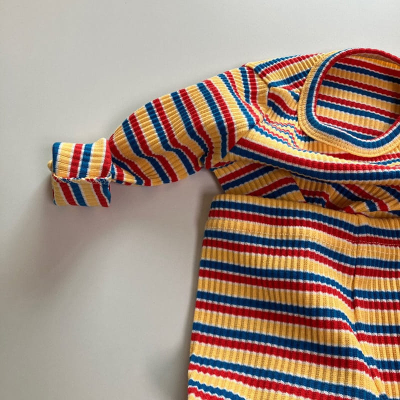 Brody Jane - Korean Baby Fashion - #babyfever - Multi ST Long Sleeves Top Bottom Set - 11