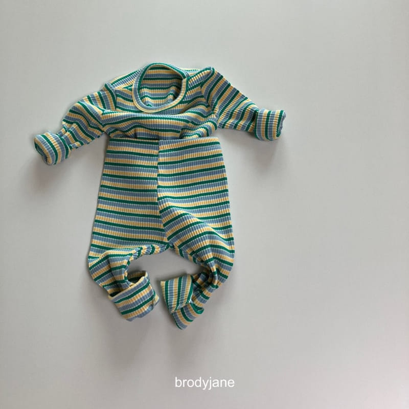 Brody Jane - Korean Baby Fashion - #babyoutfit - Multi ST Long Sleeves Top Bottom Set - 2