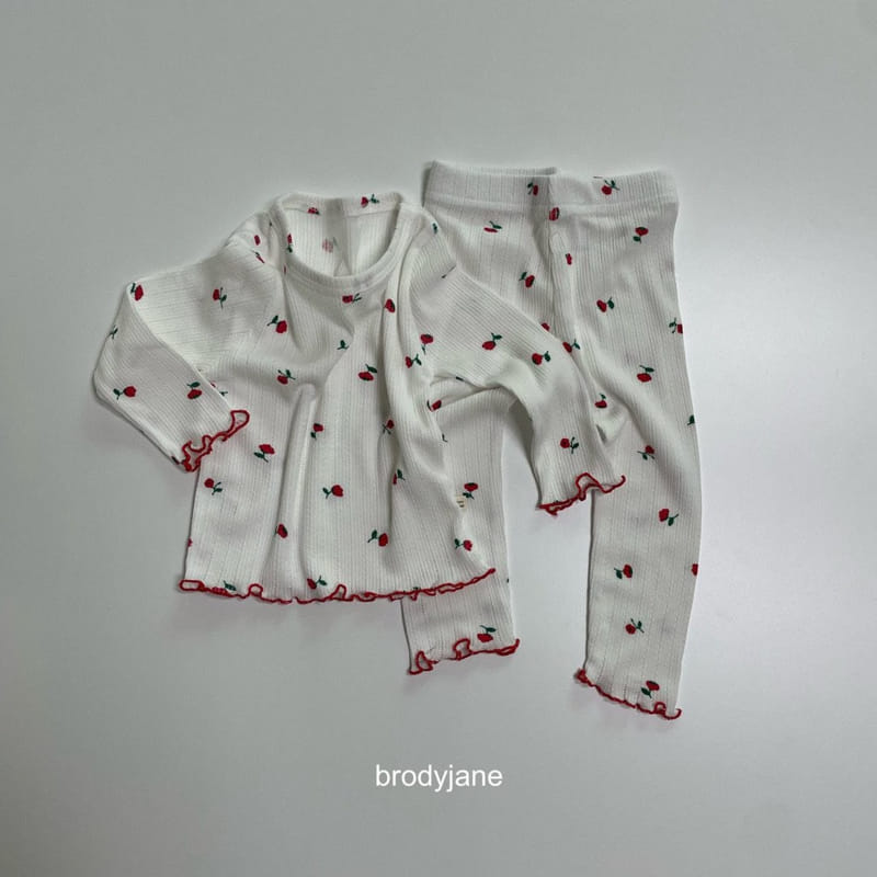 Brody Jane - Korean Baby Fashion - #babyoutfit - Tulip Frill Long Sleeves Top Bottom Set