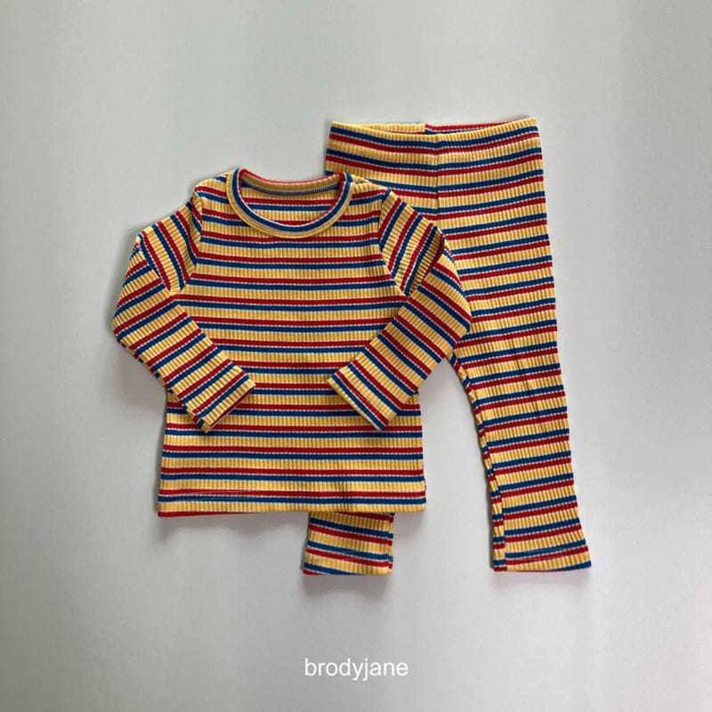 Brody Jane - Korean Baby Fashion - #babywear - Multi ST Long Sleeves Top Bottom Set - 4