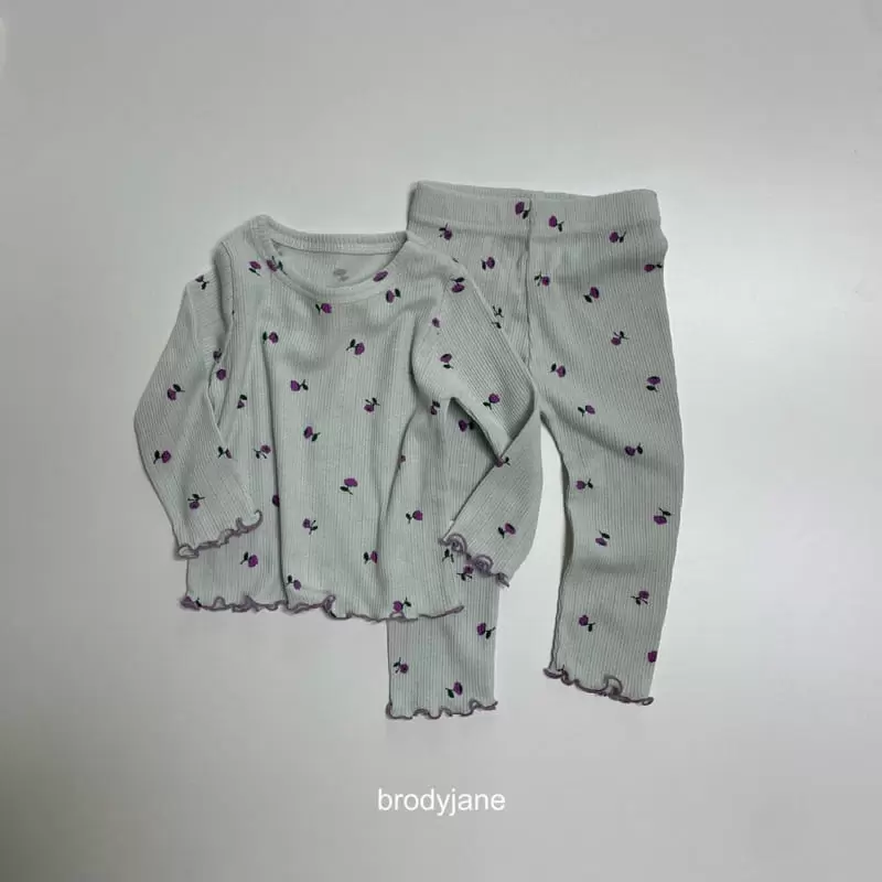 Brody Jane - Korean Baby Fashion - #onlinebabyboutique - Tulip Frill Long Sleeves Top Bottom Set - 4