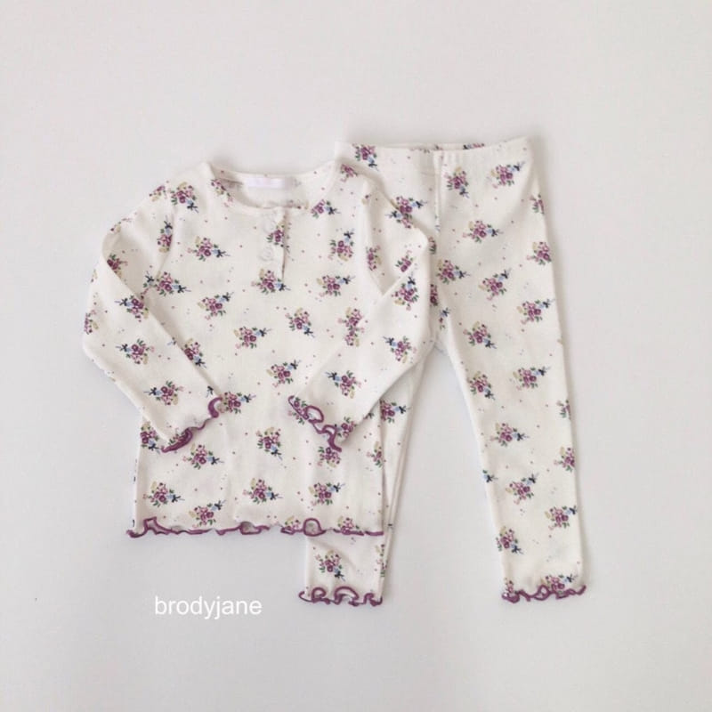 Brody Jane - Korean Children Fashion - #kidsshorts - Bouquet Button Top Bottom Set
