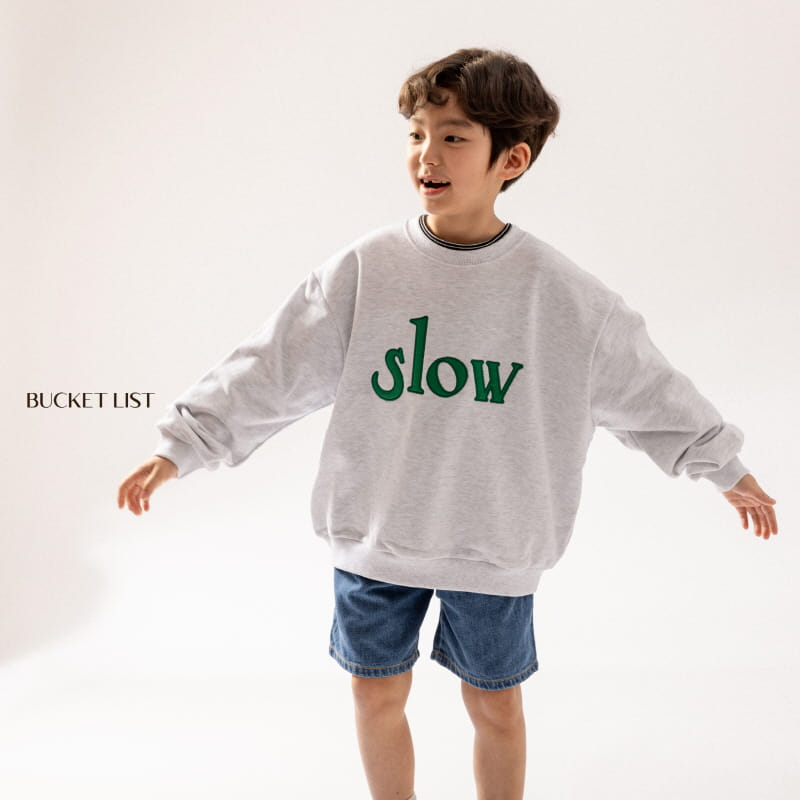 Bucket List - Korean Children Fashion - #childofig - Slow Felt Sweatshirt - 11