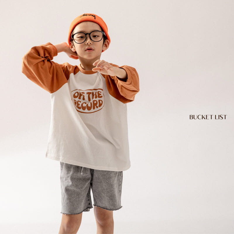 Bucket List - Korean Children Fashion - #childofig - Record Raglan Tee - 10
