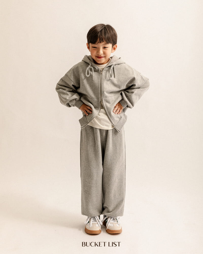 Bucket List - Korean Children Fashion - #childrensboutique - Two Way Sweat Hoody Zip Up - 11