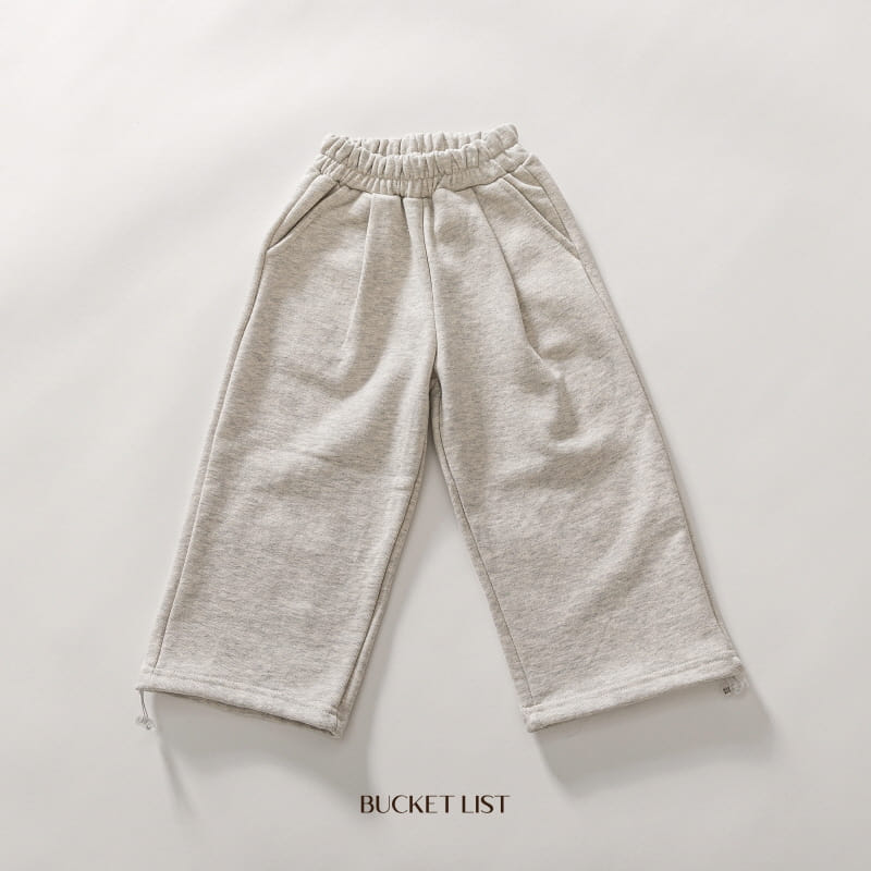 Bucket List - Korean Children Fashion - #designkidswear - Wide Sweat Pants - 11