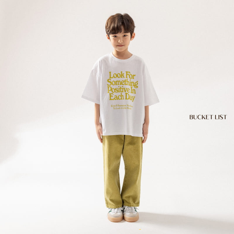 Bucket List - Korean Children Fashion - #designkidswear - Lettering Short Sleeve Tee - 8
