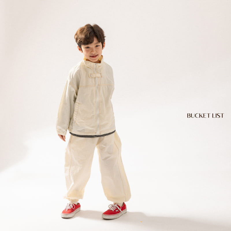 Bucket List - Korean Children Fashion - #discoveringself - Double Stitch Jogger Pants - 5