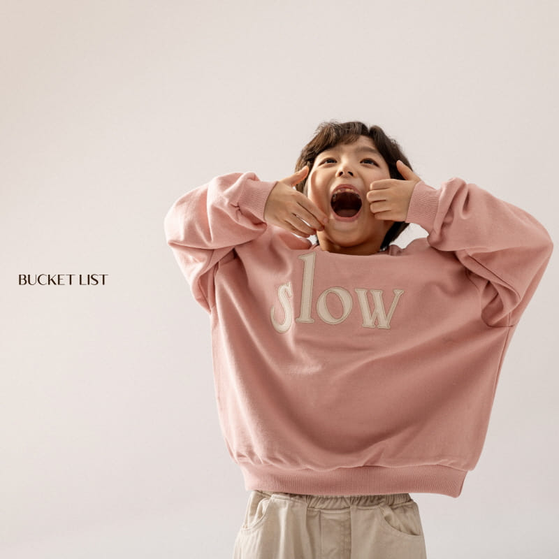 Bucket List - Korean Children Fashion - #discoveringself - Slow Felt Sweatshirt