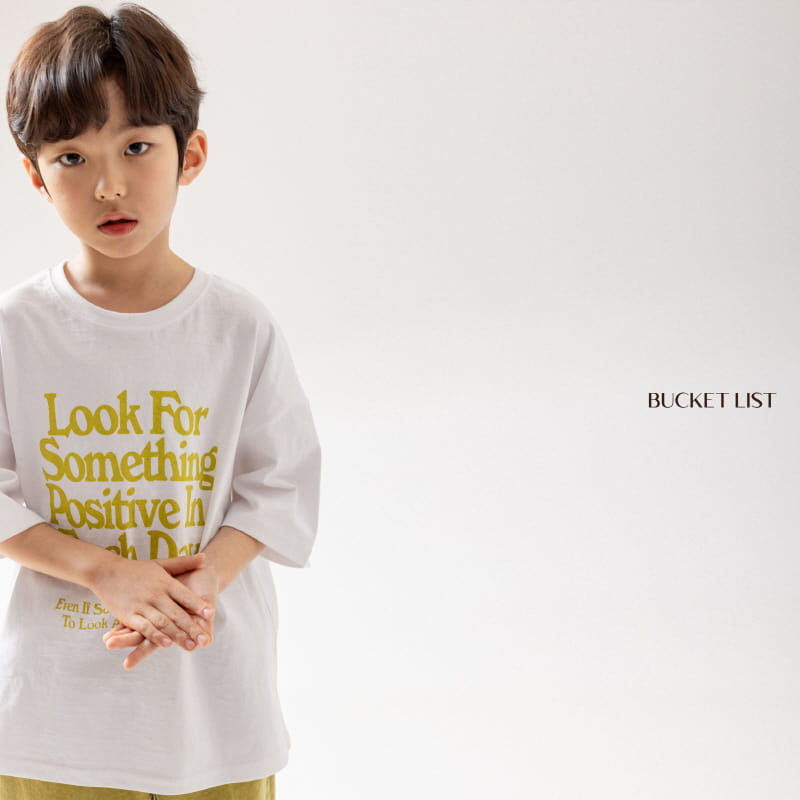 Bucket List - Korean Children Fashion - #discoveringself - Lettering Short Sleeve Tee - 9