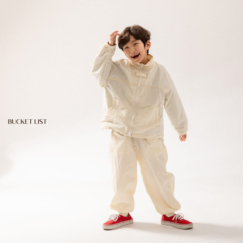 Bucket List - Korean Children Fashion - #kidsshorts - Double Stitch Jogger Pants - 7