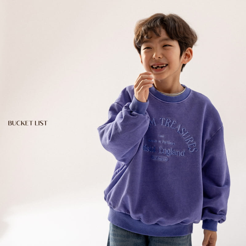 Bucket List - Korean Children Fashion - #kidsshorts - Pig Embroidery Sweatshirt - 2