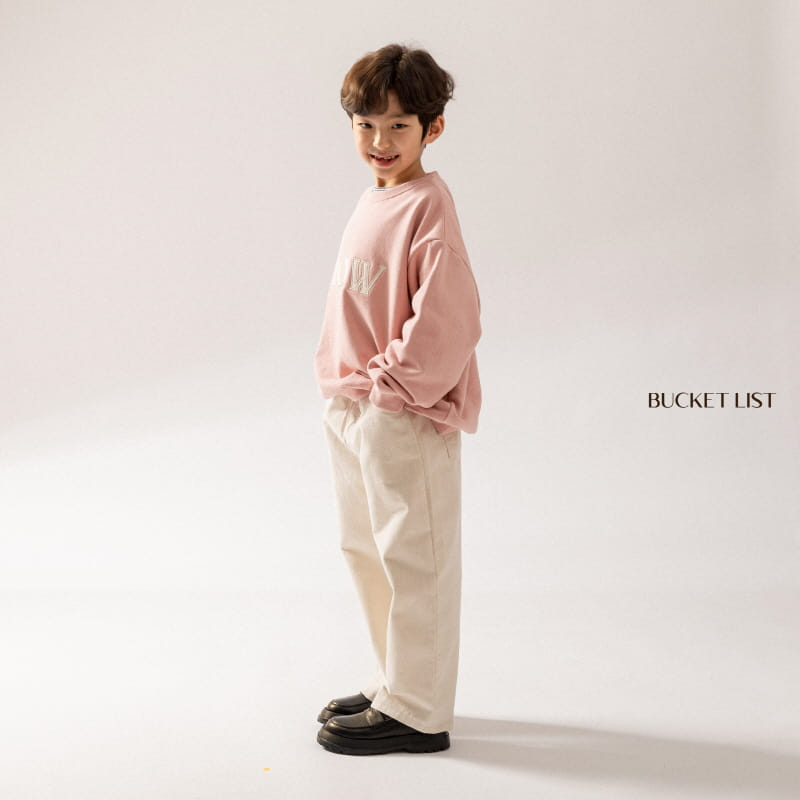 Bucket List - Korean Children Fashion - #kidsshorts - Slow Felt Sweatshirt - 4