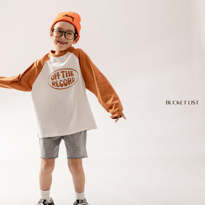 Bucket List - Korean Children Fashion - #kidsstore - Record Raglan Tee - 2