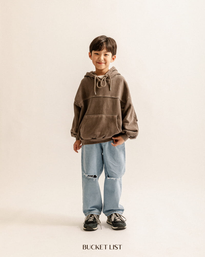 Bucket List - Korean Children Fashion - #kidsstore - Vintage Denim Pants - 4