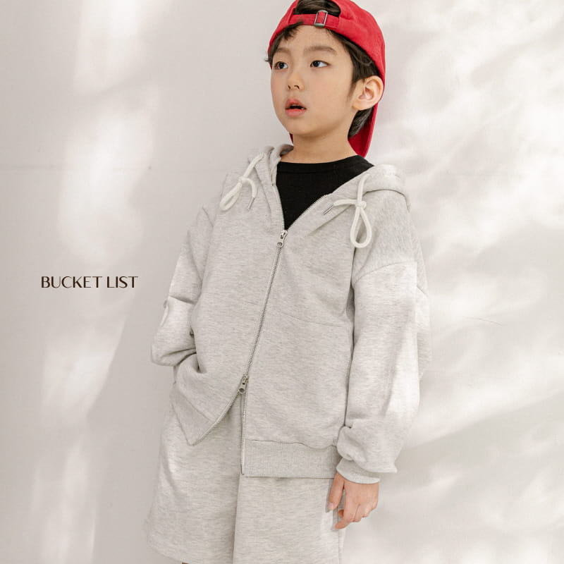 Bucket List - Korean Children Fashion - #kidzfashiontrend - Two Way Sweat Hoody Zip Up