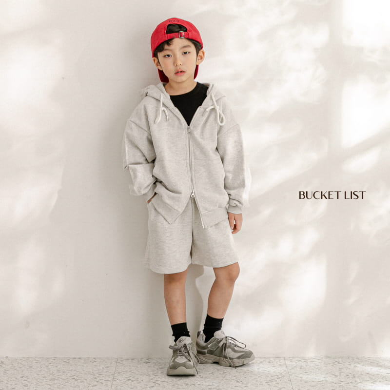 Bucket List - Korean Children Fashion - #littlefashionista - Two Way Sweat Hoody Zip Up - 4