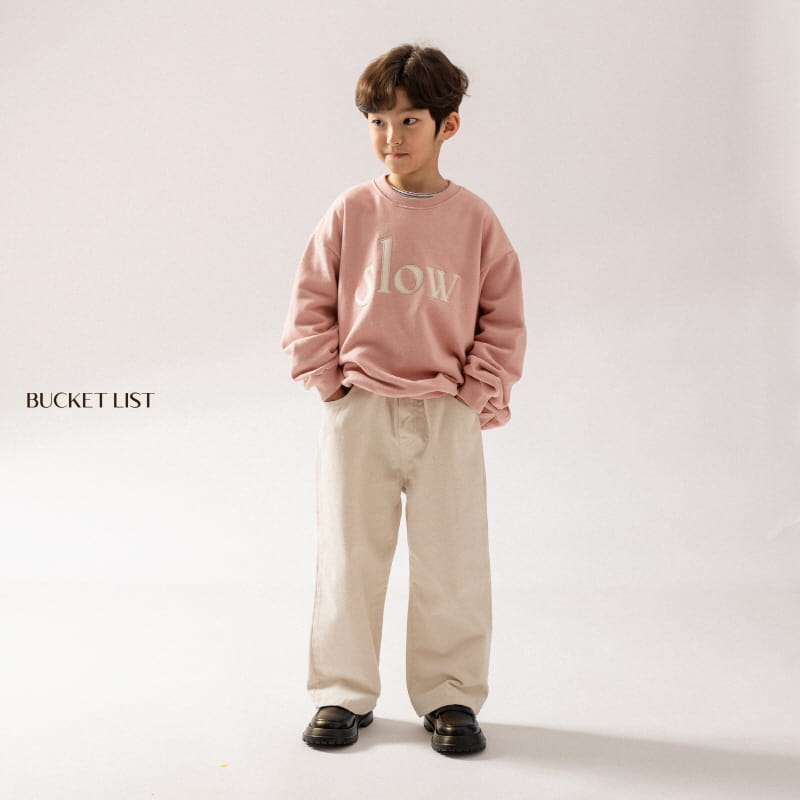 Bucket List - Korean Children Fashion - #magicofchildhood - Slow Felt Sweatshirt - 8