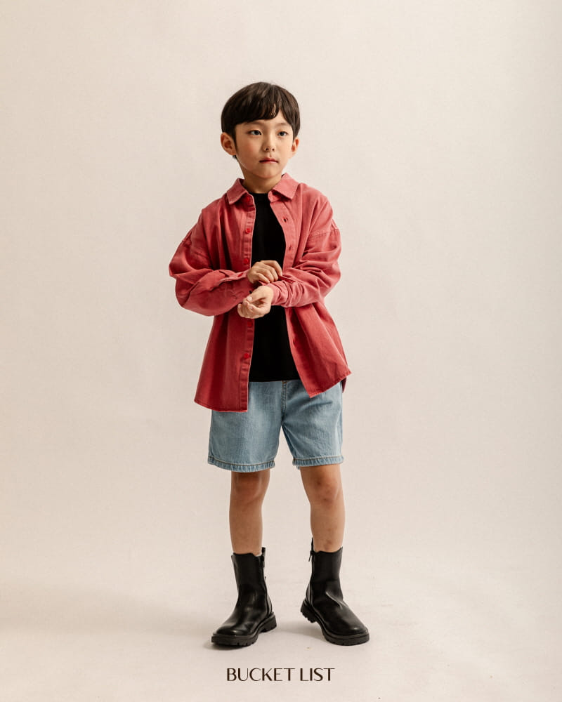 Bucket List - Korean Children Fashion - #minifashionista - Crunch Denim Pants - 11