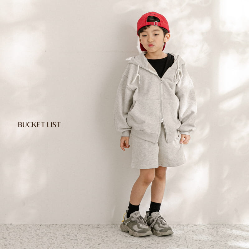 Bucket List - Korean Children Fashion - #minifashionista - Two Way Sweat Hoody Zip Up - 5
