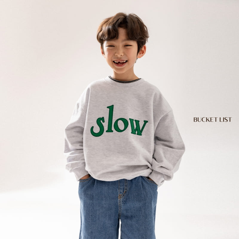 Bucket List - Korean Children Fashion - #prettylittlegirls - Slow Felt Sweatshirt - 10
