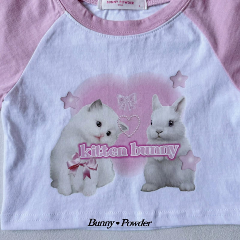 Bunny Powder - Korean Children Fashion - #childofig - Kitten Bunny Tee - 4