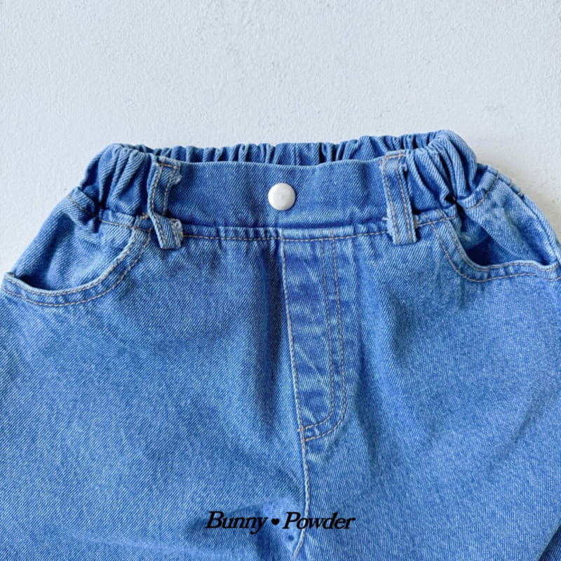 Bunny Powder - Korean Children Fashion - #designkidswear - Bunny Denim Pants - 6