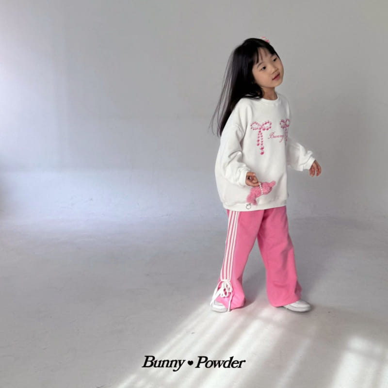 Bunny Powder - Korean Children Fashion - #discoveringself - Pearl Ribbon Sweatshirt  - 10